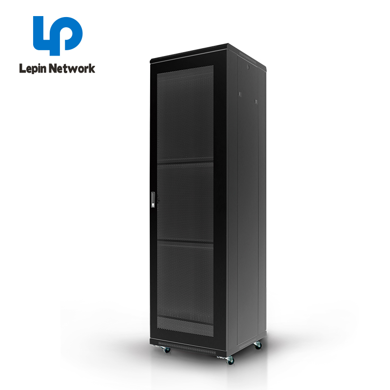 Rack Cabinet Ningbo Lepin Factory Supplier Glass Door Black Wall Rack Cabinet 42u 19inch 48u KB/KH/KA Soundproof Server Rack Network Cabinet