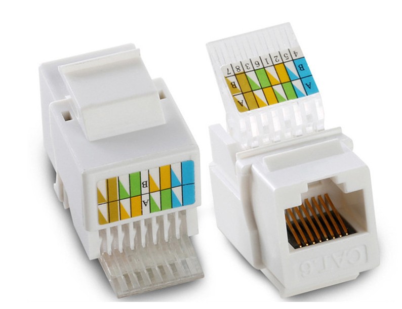 Фабрика cat6 8p8c Золотой keystone jack женский rj45 cat6 модульный разъем
