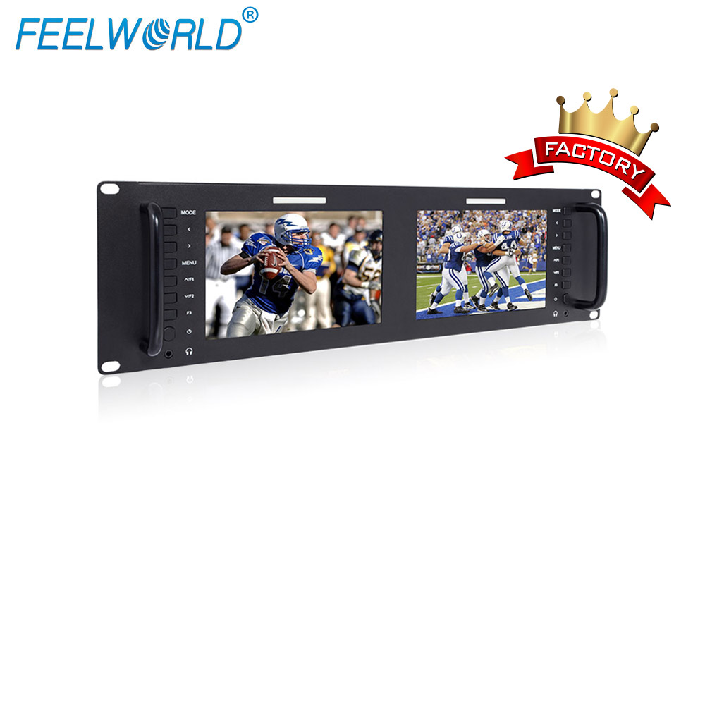FEELWORLD 7 "IPS 1280x800 3RU Вещательное оборудование с 3G-SDI HDMI входом и выходом
