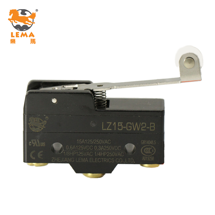 Lema LZ15-GW2-B, пластиковый роликовый рычаг, микропереключатель 250 В переменного тока, микропереключатель t105 5e4