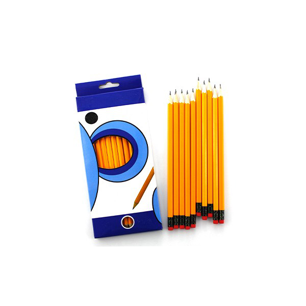 P7- 10PB 7 inch HB yellow pencil with eraser