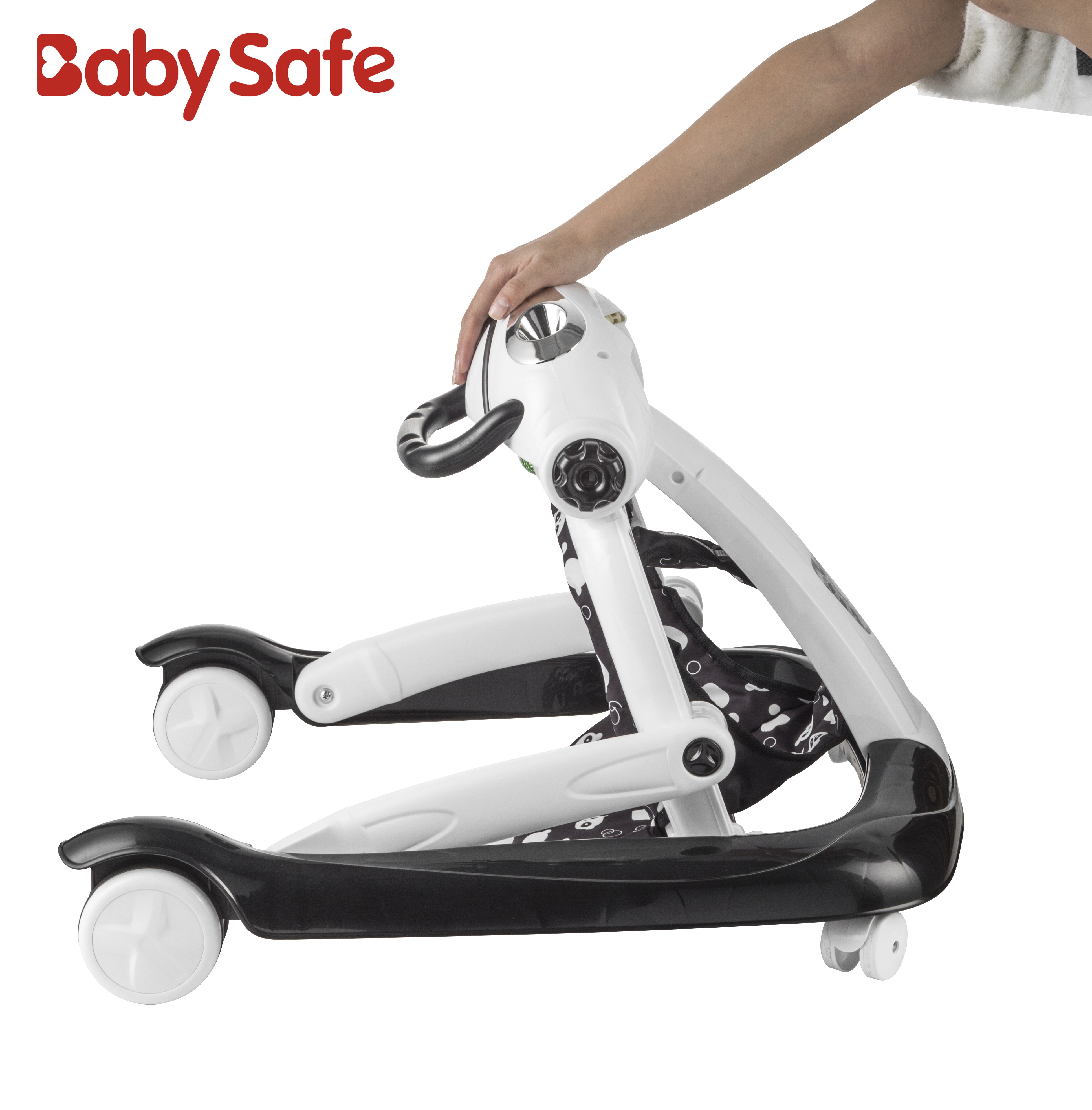 educational 2 in 1 universal folding OEM baby learning walker with music