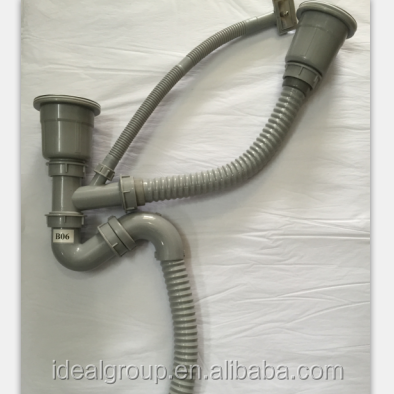 SS Handmade Sink Drains Kitchen Bowl Accessories For Double Sinks