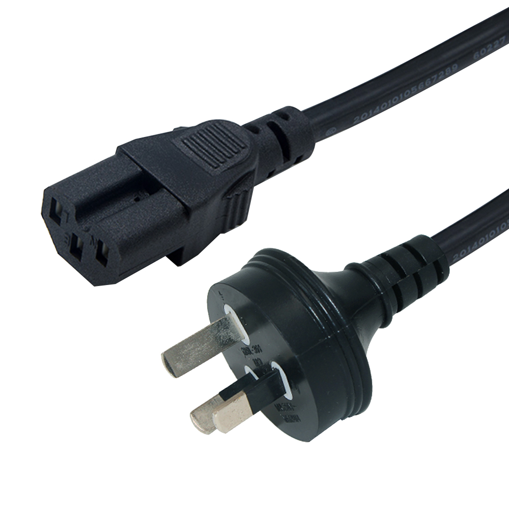 kettle plug 250V 1.0MM2 Australia 3Pole Plug SAA Power Cord IEC 320 C15 Lead 1.8M