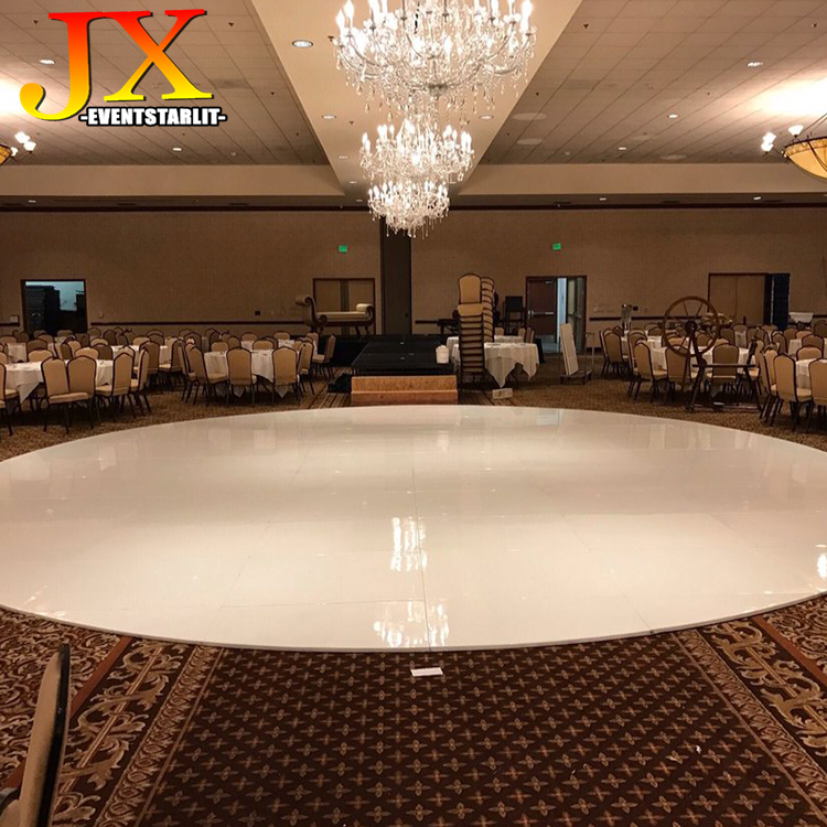 Wholesale Portable High Gloss White Dance Floor Seamless Wedding Wooden Dance Floor for Sale
