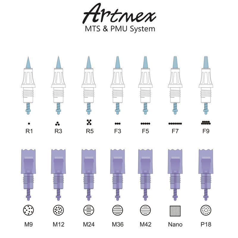 Полуперманентный макияж микроиглы Artmex V6/V8/V9/V11 иглы картриджа