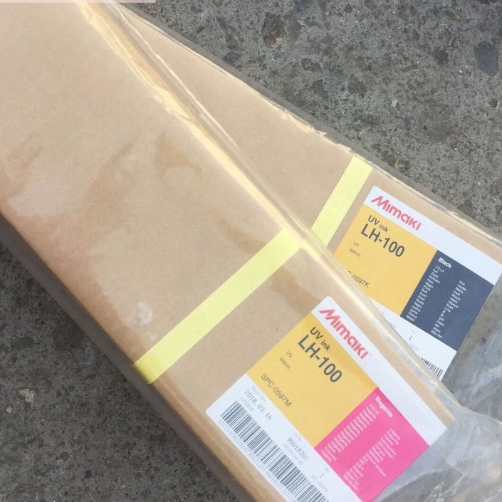 Оригинальный MIMAKI UV Ink LH-100 600 мл cartrige с 4 цветами для принтера UFJ 3042