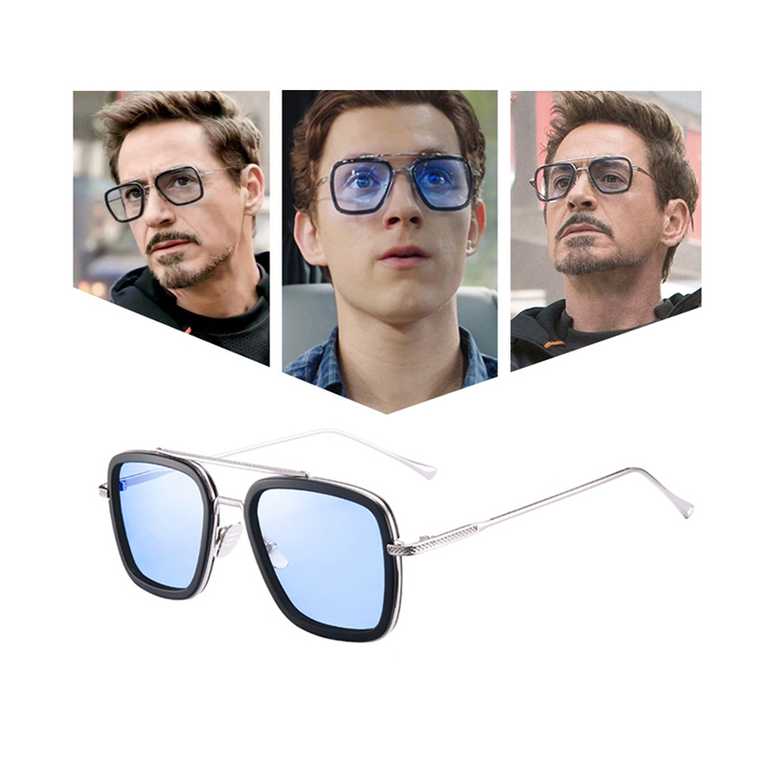 Новые Мстители Железный человек паук мужские очки Endgame Тони Старк стимпанк Солнцезащитные очки