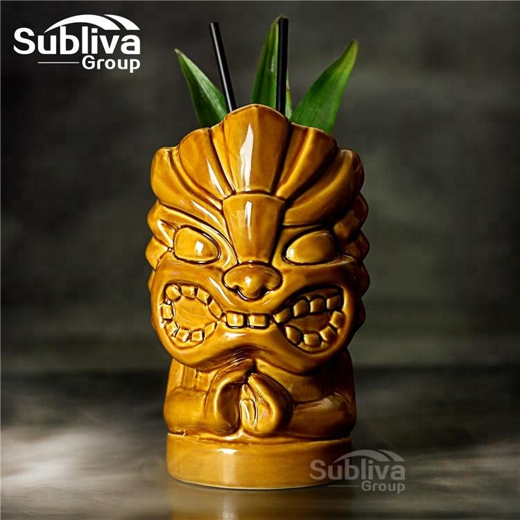 850 мм горячая Распродажа tiki ручная кружка с ручным дизайном tiki кружка