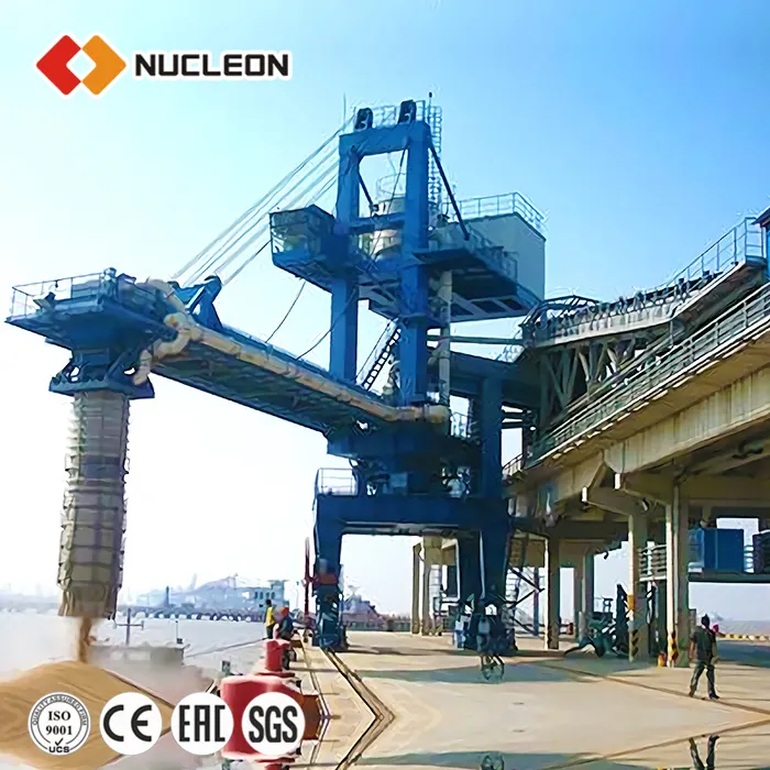 Nucleon Customized Grab Continuous Ship Loader Crane For Port