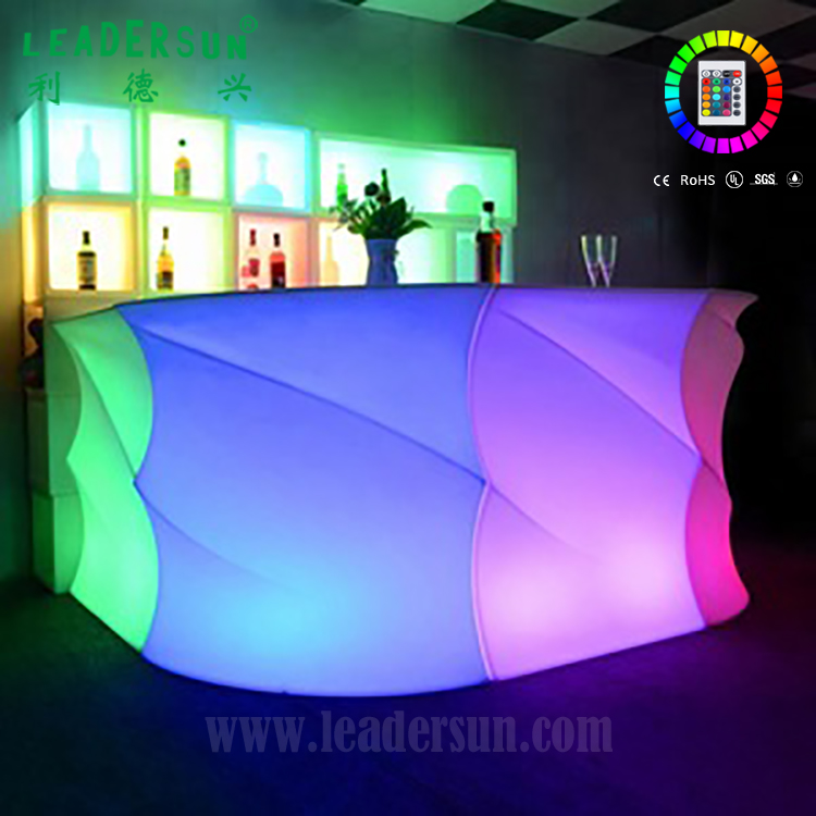 Пластиковый lumineo, светодиодный bancone, яркая волна, угловой барный стол, мебельные наборы