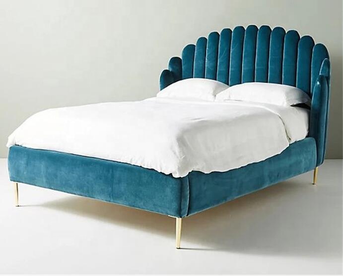 Новый дизайн дома мебель для спальни, современные, для king size бархатная мягкая кровать