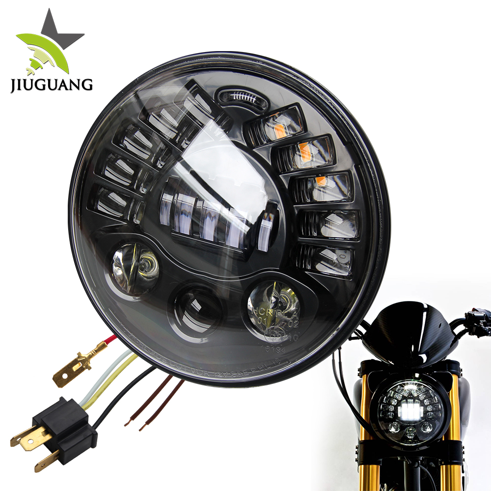 Высокий Низкий Луч мотоцикла 7 дюймов фар Led DRL указатель поворота