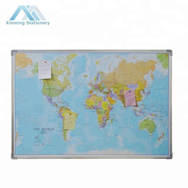 Большая карта мира pinboard