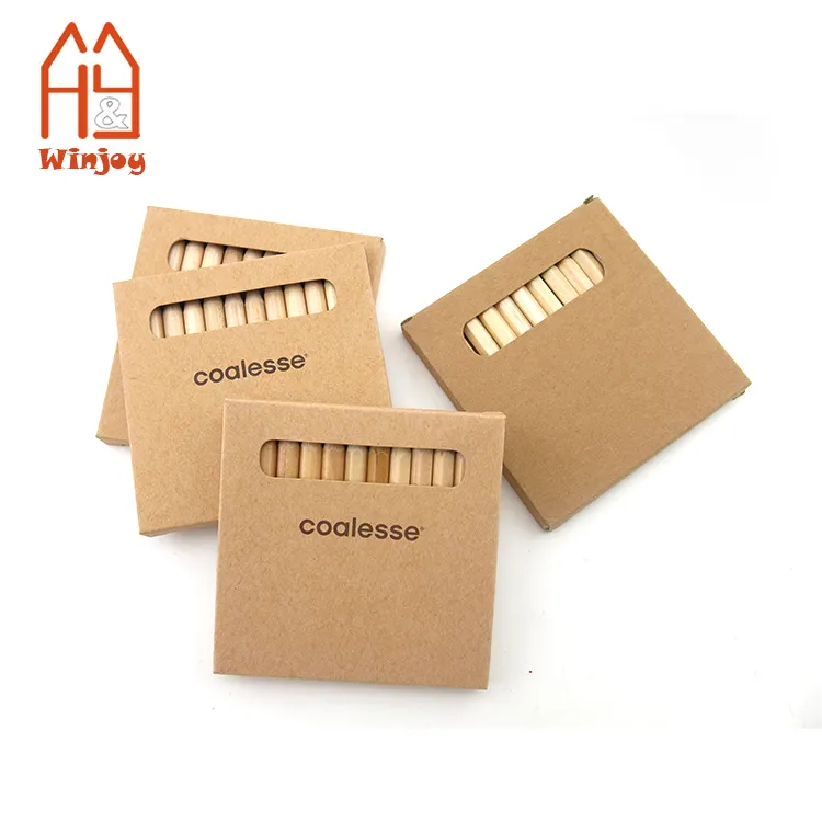 Kraft paper box packing 12pcs standard color pencil set