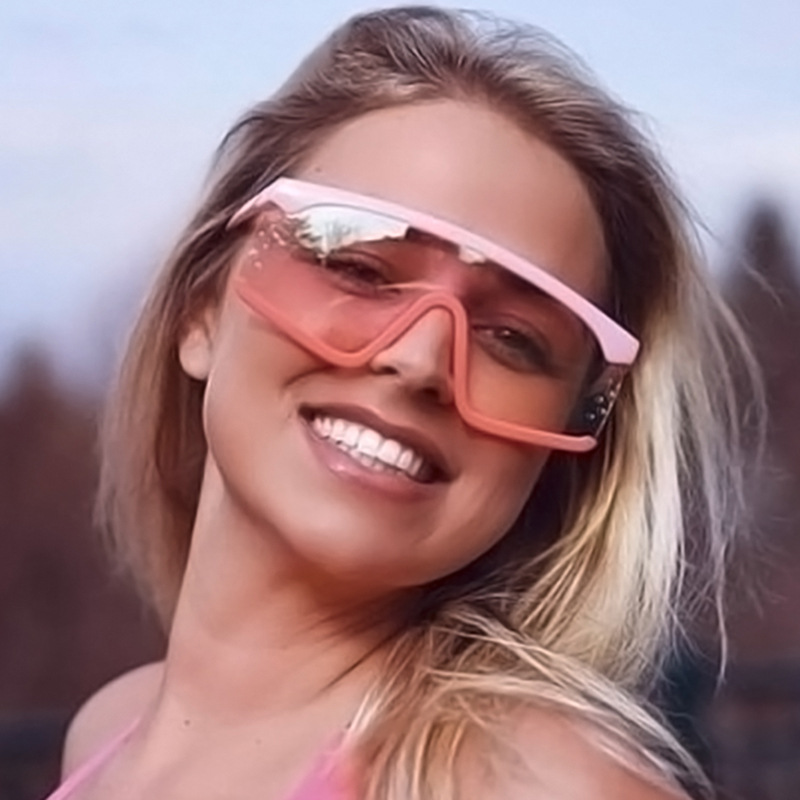 K2087 градиент Lunette Ocean Lens цельный объектив негабаритных солнцезащитных очков