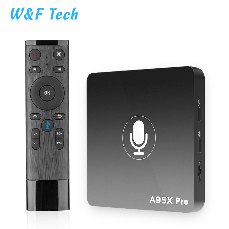 Новейший и дешевый Международный android TV Box с голосовым управлением A95X Pro HD 4k Set Top Box