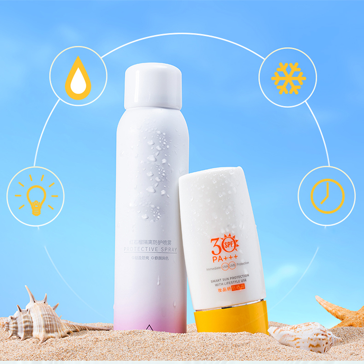 Солнцезащитный спрей для отбеливания лица sunblock spf 50