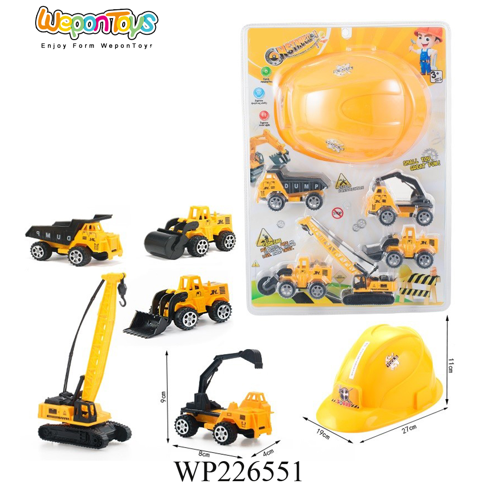 Низкая цена небольшой грузовик блок building play set безопасный пластик тянуть назад игрушка грузовик для детей
