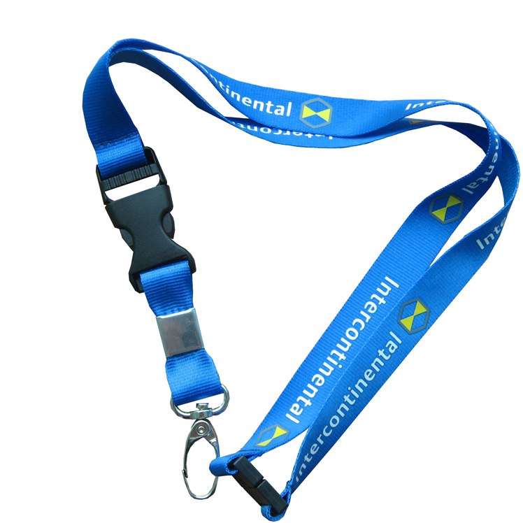 personalized smooth Nylon Lanyard with detachable buckle