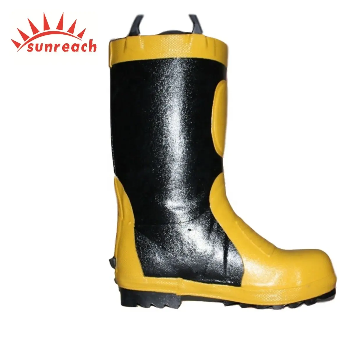 Fireman Steel Toe Rubber Boots For Fire Fighters