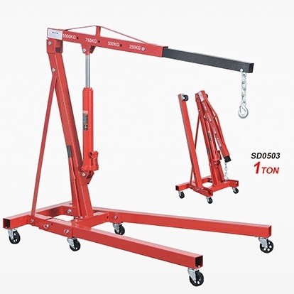 hydraulic cylinder folding Repair shops crane jack shop crane engine lifter mini crane hydraulic hoist