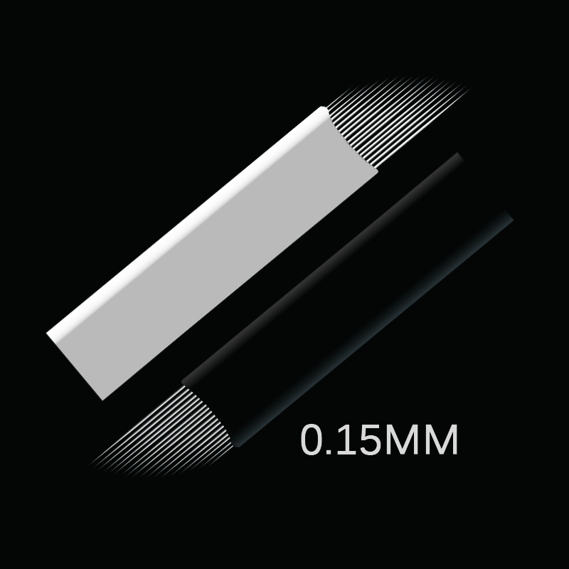 Easyzlm 0.15mm Disposable Microblading Blade 3D Permanent Makeup Eyebrow Nano Embroidery Needle