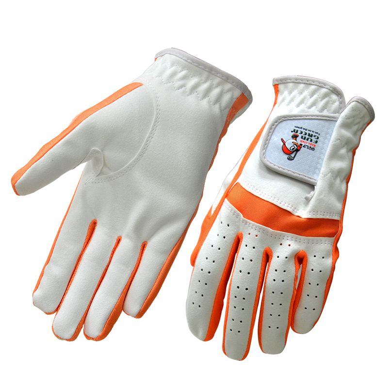 Children Golf Gloves FUNGREEN Super Fiber Cloth Breathable Non-slip Solf Kids Gloves Golf