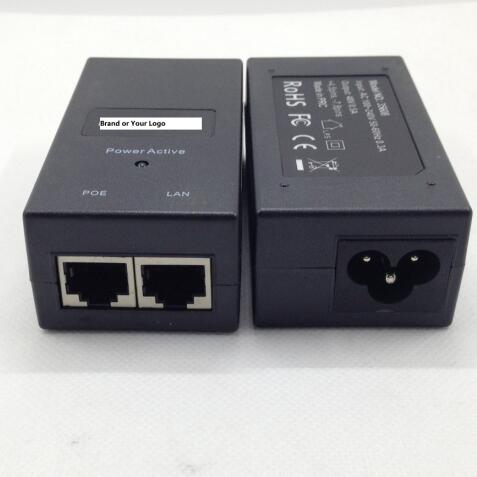 Сетевой адаптер питания 48 в 24 в 12 В ethernet Инжектор POE адаптер Inyector poe