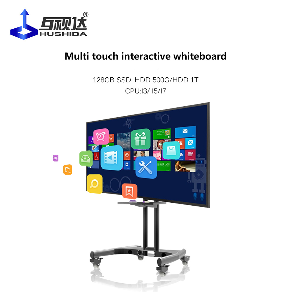 Hushida 65 дюймов 75 дюймов 86 inch интерактивный сенсорный экран, белая доска smart монитор