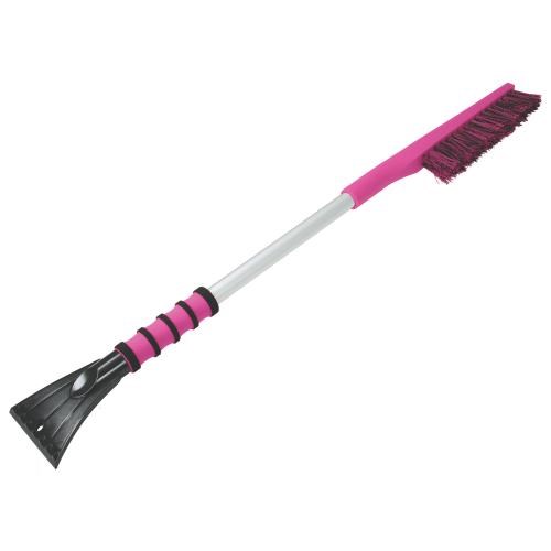 35'' car power long handle snow brush with ice scraper