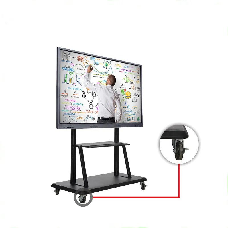 Hot Gaoke 55 65 70 84 Inch Size Built In Android Window LCD Interactive Touch Screen Smart Board TV