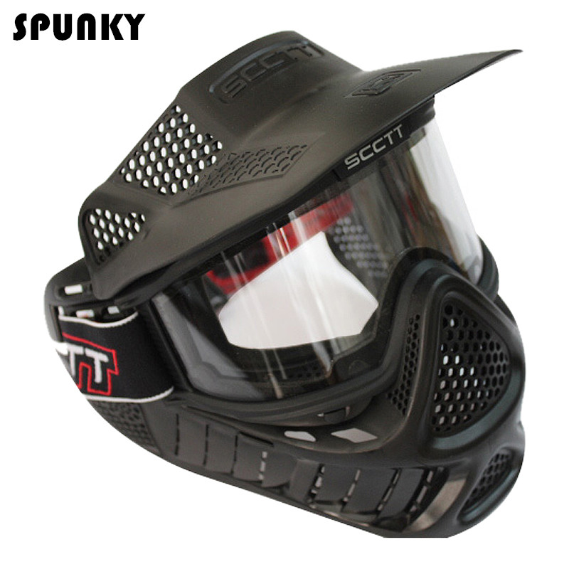 Paintball Equipment Cheapest Paintball Face Mask with Anti Fog Thermal Goggles for Outdoor Sports