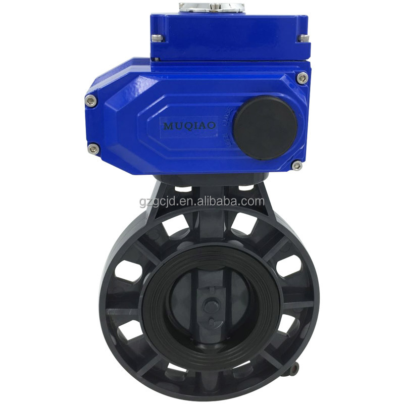 Factory direct electric UPVC butterfly valve DN50-DN300