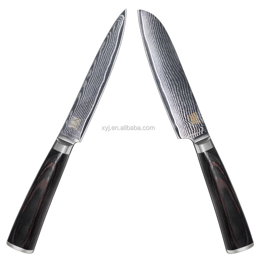Лучший доступный реселлер Santoku нож бренды сэндвич нож XYJ абсолютно набор ножей