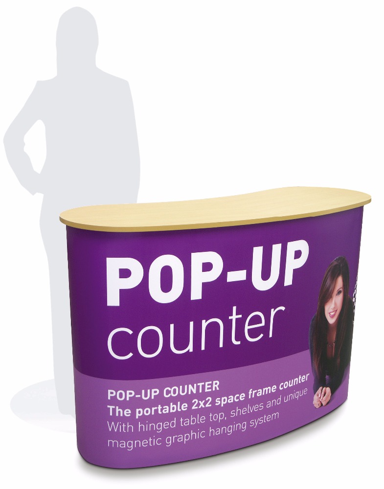 Выставка сборная стойка изогнутый Pop Up стол