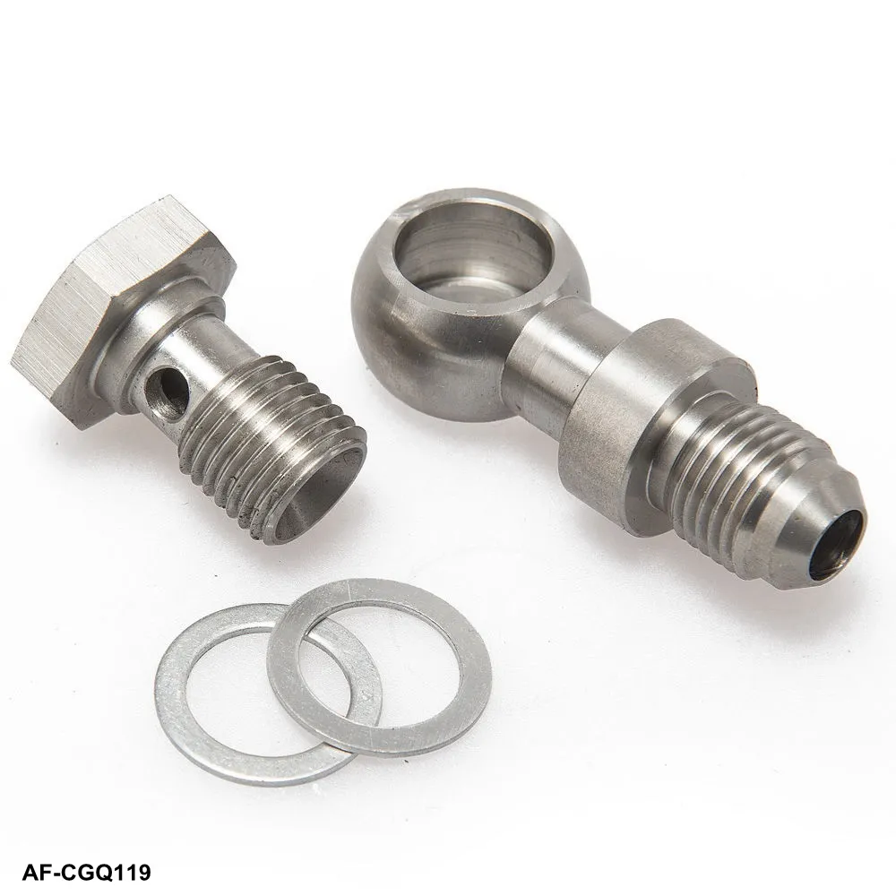 Car Stainless Steel Banjo Bolt M14x1.5mm To 6AN 6 AN Turbo Water GT25 GT28 GT30 AF-CGQ119