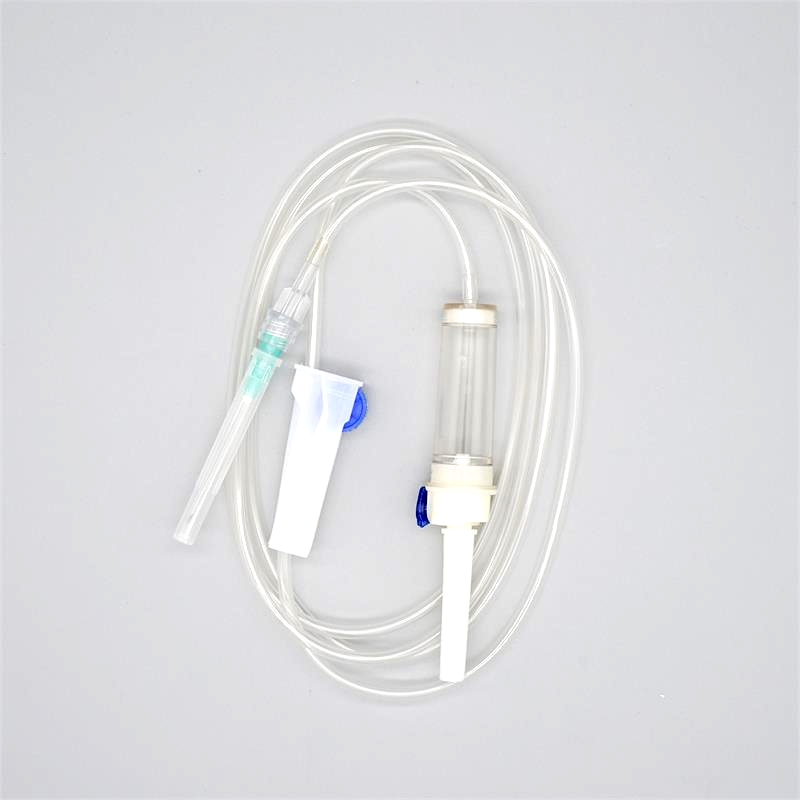 CE ISO Dsiposable infusion set with needle Y site injection port