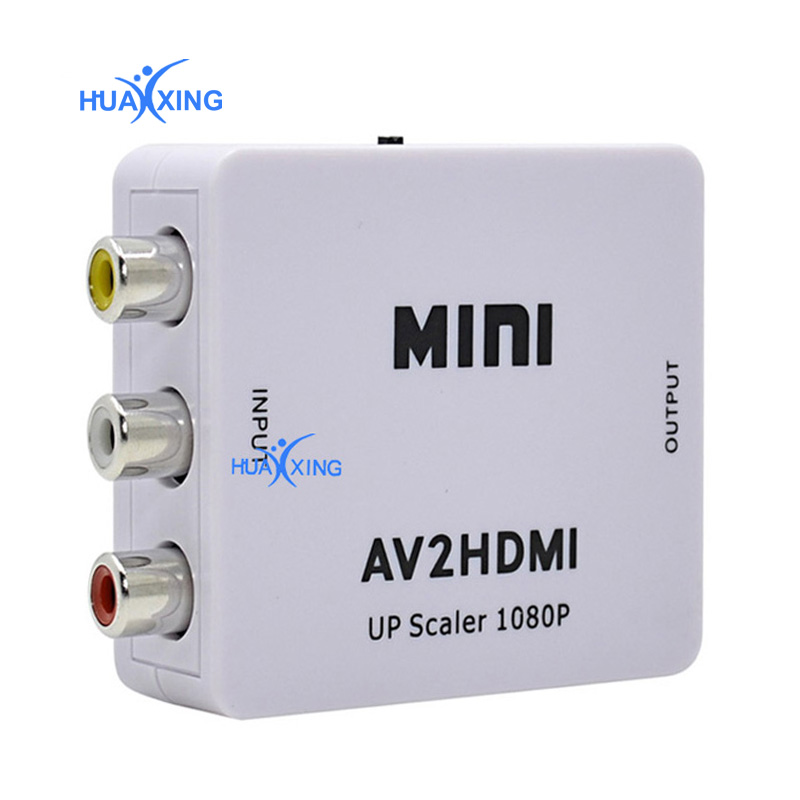 Лидер продаж HDMI к RCA AV CVBS Кабель-адаптер HD 1080P Mini HDMI2AV видео конвертер коробка для HD TV BOX PC