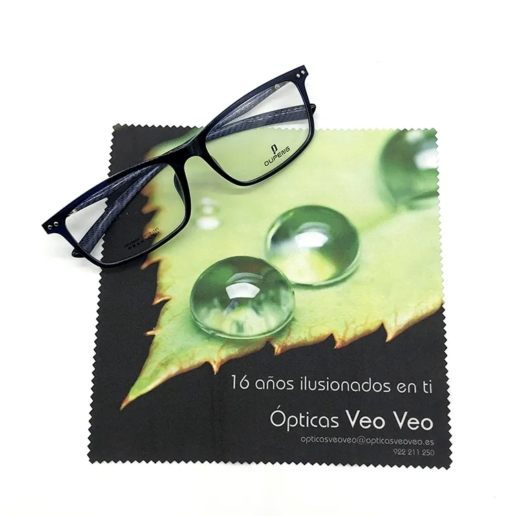 Custom Print Microfiber Glasses Sunglass Cleaning Cloth