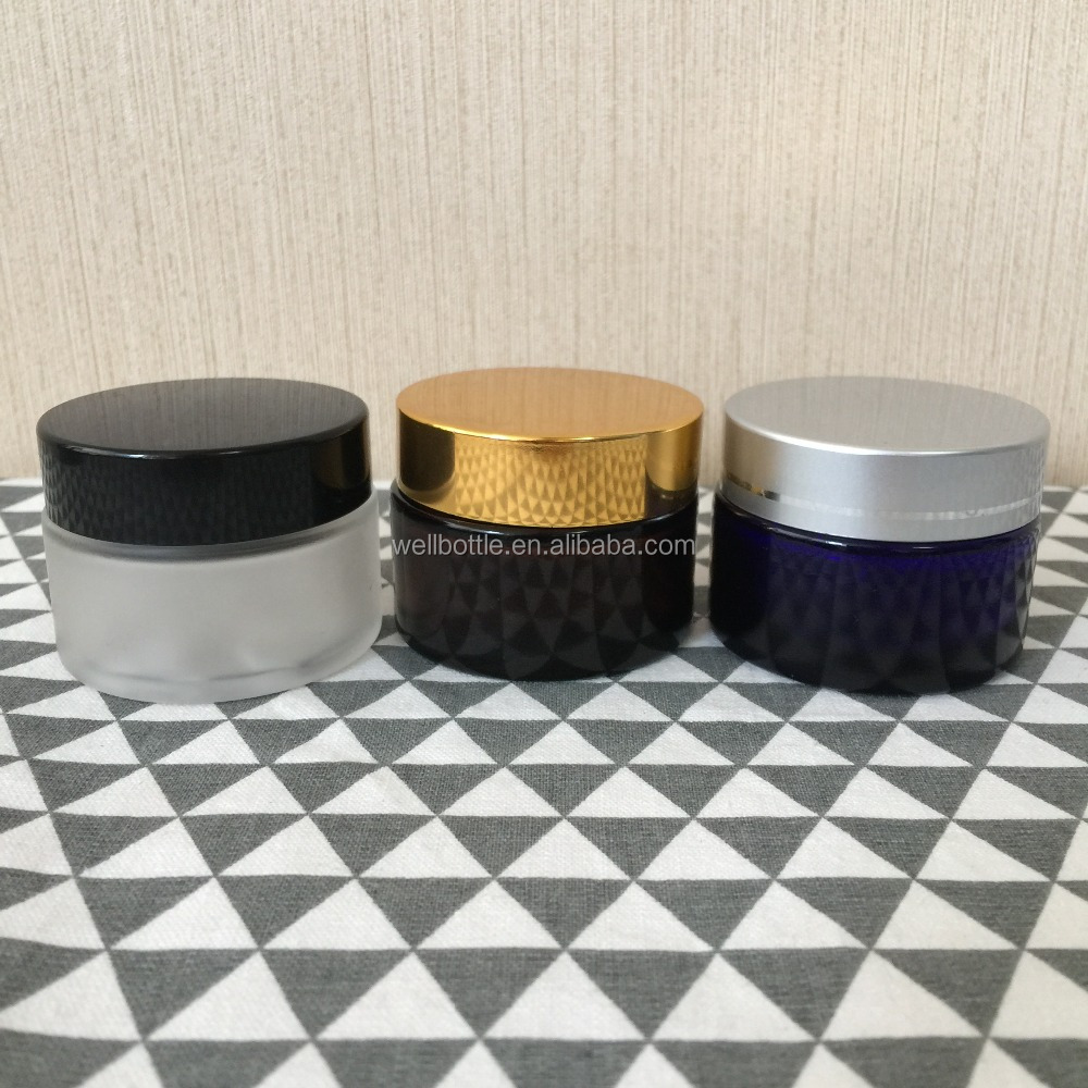 Косметические стеклянные банки Wellbottle для ухода за кожей лица 10 г 20 г 30 г 50 г 100 г стеклянная банка с металлической крышкой GJ097R