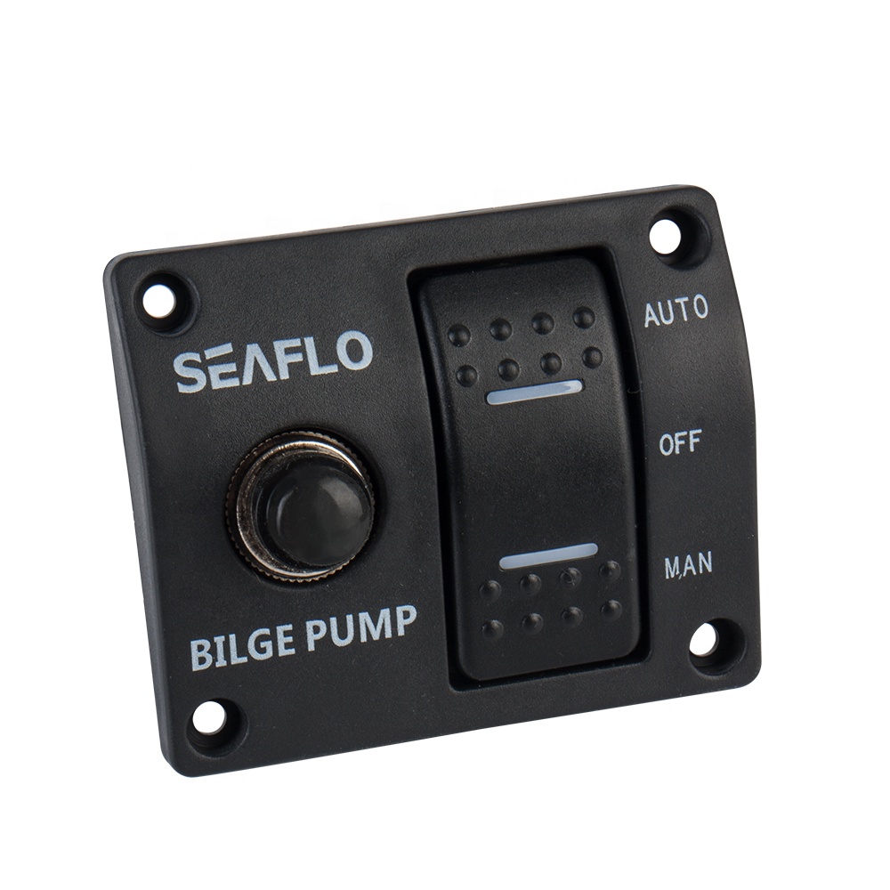 SEAFLO 3-сторонний выход откачивающий насос переключатель панель (автоматический-Off-руководство) 12v 24v для грузовиков volvo панель переключателя