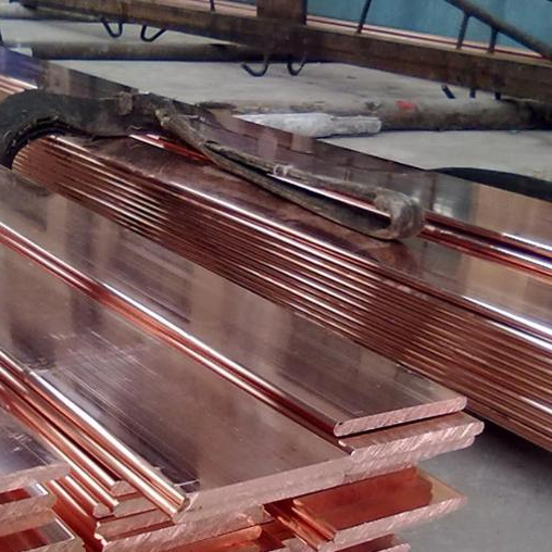 nice price of copper busbar/ flat copper coated steel tape base plate from china