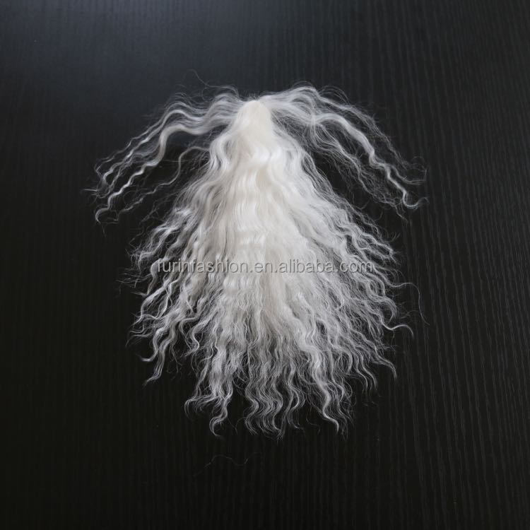 Wholesale Women Custom Real Mongolian Lamb Fur Clip for Fashion Clothing&Gasrment&Bags&Shoes Detachable Clips