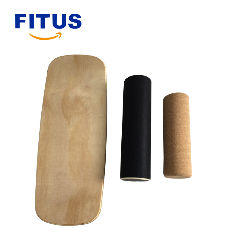 Деревянная балансировочная доска FITUS с ручной работой