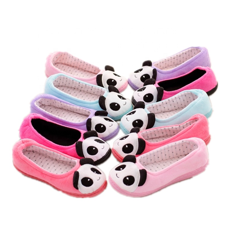 2021 soft plush slippers stuffed panda toys custom slippers
