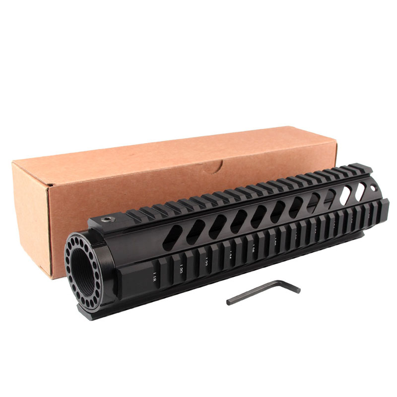 Тактический сверхмощный 12 дюймов ar 15 m4 бесплатно поплавок Quad Rail Handguard .223 5,56 Пикатинни ar15 m16 винтовка Handguard страйкбол