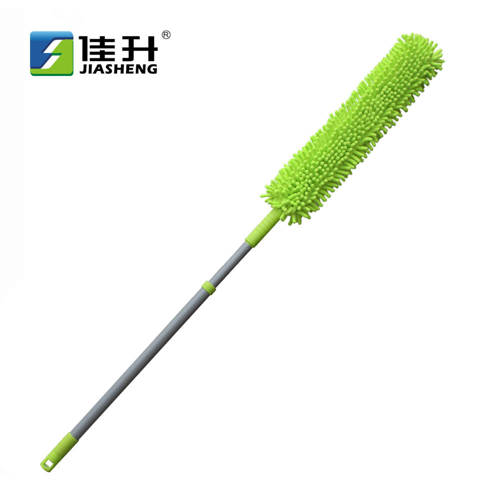 General purpose flexible microfiber fluffy duster with extensional handle