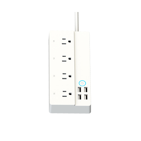 Промышленная Беспроводная смарт-розетка 4AC 4USB 15A американского типа по заводской цене