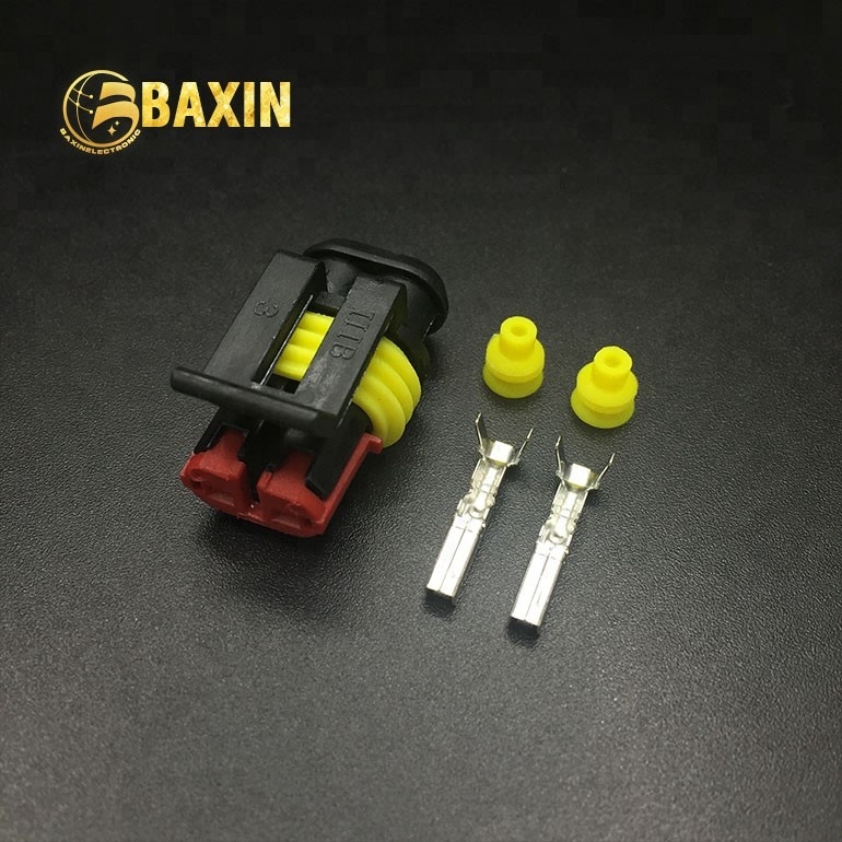 Superseal 1,5 серии женский 2 pin автомобильного освещения разъем DJ7021Y-1.8-21